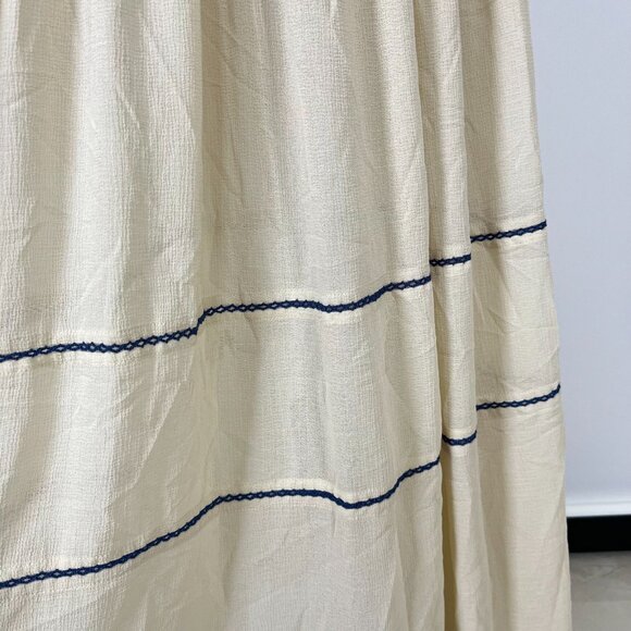 NWOT SEE BY CHLOÉ Embroidered Georgette Maxi Dress Long Sleeves Ruffles Sz 36 - Picture 9 of 15